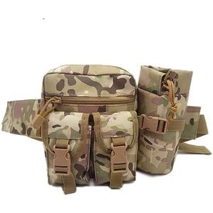 Tactische Camouflage Heuptas Fanny Pack Pouch Outdoor Sport Wandelen Versipack Running Heuptas, Camouflage, Medium