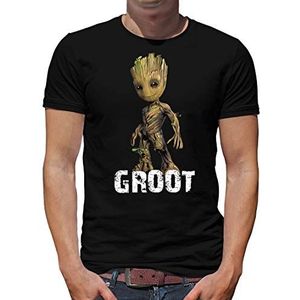 TShirt-People I am Groot Baby T-Shirt Heren XXL Zwart, zwart, XXL