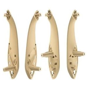 Trek Bekleding Voor Voor 3 4 Serie Voor F30 Voor F80 Voor F31 Voor F32 Voor F34 2012-2018 Handvat Trim Pull Grab Panel Handvat Sets 51417279311 4 Stuks Handgreep Aan Binnendeur(Beige)