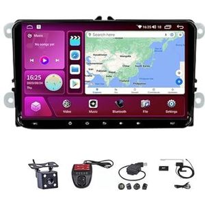 Android Touch Screen Car Stereo 10 Inch Car Stereo Radio Plug And Play Autotoebehoren Autoradio met Bluetooth En Navigatie En Achteruitrijcamera Voor Skoda Rapid 2012-2020(M300S 4G+WIFI 3G+32G)