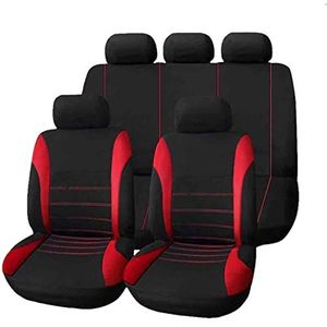 Stoelhoezen Beschermhoezen Stof Auto Seat Cover Voor Captur Voor Kaptur Voor Clio 1 2 3 4 Voor Clio Voor Grandtour Voor Duster Voor Fluence Voor Kadjar Voor Koleos(Rood)