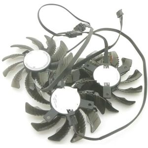 PLD08010S12HH DC12V 0.35A 76mm ventilator voor Gigabyte RTX3050 RTX3060 RTX3060ti voor GAMING LHR 12GB VISION grafische kaart koelventilator(PLD08010S12HH-3PCS_NO RGB)