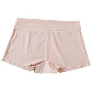 Ijszijde broeken, katoenen broeken, naadloze damesbroeken, kant for veiligheidsbroeken, zomer dames for veiligheidsbroeken (Color : Pink, Size : L(48-58kg))