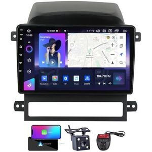 Android 13 Autoradio 9 Duim Touch Display Voor Chevrolet Captiva I 1 2006-2011 Met Draadloze Carplay Android Auto/GPS/FM RDS DAB+/BT 5.0/Bediening op het stuur + Camera en DVR(Size:NF-3)