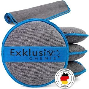 Exklusiv Chemie® Hand Polijstspons Auto | Applicator Pad Microvezel | Aanbrengen van Polish, Wax & Onderhoudsproducten | Zachte Polijstspons | Microvezel Pad (4)