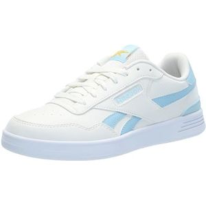 Reebok Dames Court Advance Clip Sneaker, Krijt Zacht Blauw Fierce Goud, 41 EU