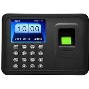 A6 Biometrisch aanwezigheidssysteem USB-vingerafdruklezer Prikklok Werknemerbediening Machine Elektronisch apparaat NL Met meertalige en personeelsondersteuning