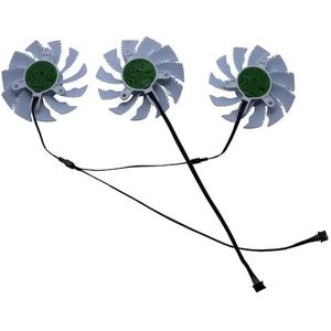 T128015SU Videokaartventilator GPU VGA-koeler voor Gigabyte voor GeForce RTX 3070 3070Ti VISION OC 8G witte versie, grafische kaartkoeling(3 PCS)