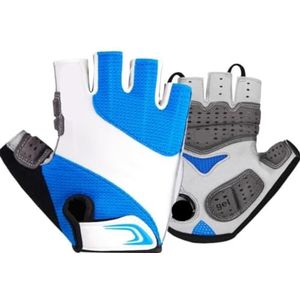 Sporthandschoenen Handschoenen Voor Heren Fietshandschoenen Fietshandschoenen Fietshandschoenen Voor Heren Dames Met Schok Mountainbike (Color : Blue, Size : XS)