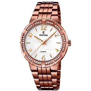 Festina dames analoog kwarts horloge met roestvrij stalen armband F16797/3