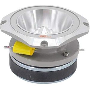 1 SUPER TWEETER SP AUDIO SPTW-48 SPTW48 10,00 cm 100 mm 4"" diameter 200 watt rms 400 watt max impedantie 4 ohm gevoeligheid 112 db auto zilver, 1 stuk