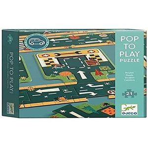 DJECO - Pop to Play wegenschakelingen en playsets voor speelgoedauto's (37162)