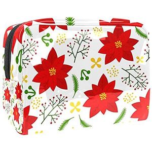 Cosmetische tas voor vrouwen,Schattige ruime waterdichte make-up tassen reizen bloemen bloem patroon toilettas accessoires organizer als geschenken