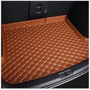 Kofferbakbeschermer PU-leren Kofferbakmatten Voor Citroën Voor C6 2017-2019 Interieurdetails Auto-accessoires Tapijt Alle Modellen Auto Kofferbakmatten(Bruin)
