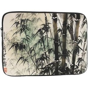 Chinese Schilderij Van Bamboe Print Laptop Case Shockproof Laptop Sleeve Beschermende Notebook Case Laptop Tas Voor Vrouwen Man