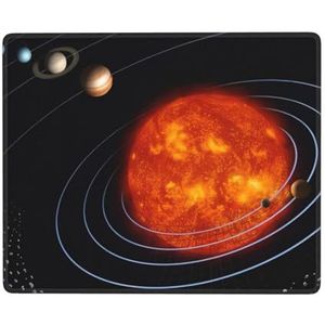 OPSREY Outer Space Galaxy Zonnestelsel Gedrukt Muismat Gaming Muismat Rubber Base Muismat