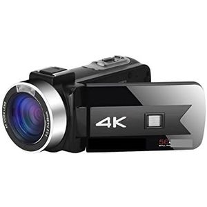 Digitale Camera, Nachtzicht Digitale videocamera's for live streaming Webcamfotografie Remote 4K Vlog Camcorder Infraroodrecorder(64G SD Card,Nero)
