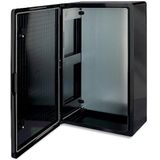 Wandmontagebehuizing IP65 industriële behuizing lege behuizing ABS kunststof lege behuizing montageplaat vergrendeling BOXEXPERT Serie Fleet diverse afmetingen zwarte deur