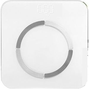 USB-oplaadweegschaal Slimme Lichaamsvetweegschaal Bluetooth Elektronische Weegschaal Vetmeetinstrument Vloerweegschalen Gemakkelijk Te Gebruiken(White B)