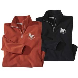 ATLAS FOR MEN - Set van 2 Eagle Star Fleece Truien - 3XL