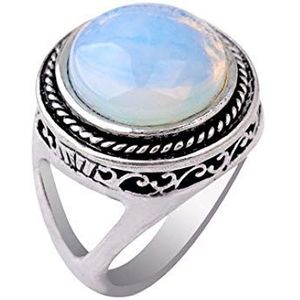 S925 sterling zilveren ring eenvoudige natuurlijke jade verlovingsring dames blauwe sieraden
