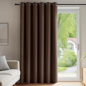HPD Half Price Drapes Solide thermisch geïsoleerde verduisterende gordijnen voor slaapkamer 213 cm lang gordijn (1 paneel) kenmerkende verduisterende linnen gordijnen voor woonkamer, 50 W x 84 l