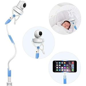 YIKANWEN Universele babymonitorhouder, mobiele telefoonhouder, babyfoonhouder voor kinderkamerken, compatibel met de meeste video-babyfoons (blauw)