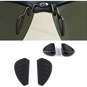 QYAJS 3Paris Neuspads voor zonnebrillen, neuspads voor brillen, slip-on push in 17 mm, vervangende neuspads van zachte siliconen in de pads voor