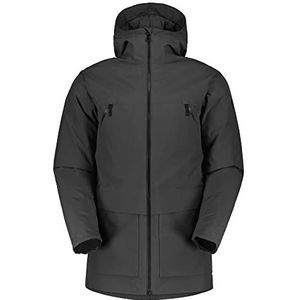 Scott M Tech Parka Jacket Grijs - Donzen Waterdichte functionele Heren Winterparka, Maat XL - Kleur Dark Grey, dark grey, XL