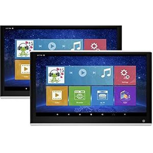 Draagbare dvd-speler voor videospelers op hoofdsteunen in auto's 4 + 64 GB Auto Hoofdsteun Monitor 13.3 Inch Hoofdsteun Display IPS Touch Screen Multifunctionele Tablet Video Player HDMI met HD-rotere