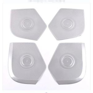 Decoratie Van Auto-Interieur Voor Isuzu Voor D-Max Voor Dmax 2021 2022 2023 Deurluidspreker Audio Luidspreker Decoratie Afdekking Trim Auto Styling Accessoires(Zilver)