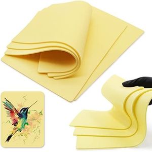 TONBAO 4 stuks synthetische huid, dubbelzijdig, kunsthuid, tatoeage, realistische textuur (0,3 x 20 x 30 cm)