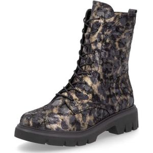 Remonte Chelsea Boots D1W72, vrouwen enkellaarzen, losse inlegzool, zwart combi 03, 38 EU