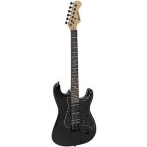 DIMAVERY ST-312 elektrische gitaar, zwart/zwart | ST-vorm elektrische gitaar