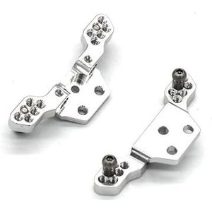 For WLtoys 284161 284010 284131 K989 k969 1/28 RC RC metalen onderdelen for afstandsbediening auto schokdempers(Silver)