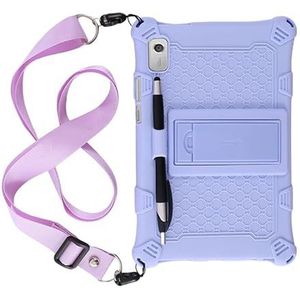 Geschikt for Lenovo Tab M 9 TB-310FU TB-310XU 9 ""Schokbestendige Silicon Kickstand Kids Tablet cover(Color:Purple)