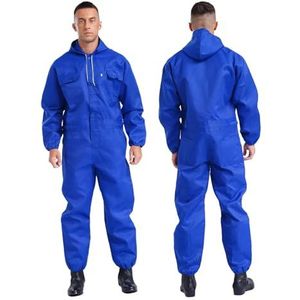 Veiligheidsoveralls, Overalls Heren Werkkleding Regenpak Werk Overall(Blue,175)