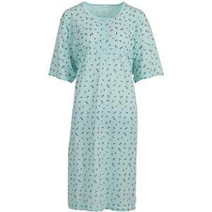 Romesa Nachthemd voor dames, korte mouwen, grote maten, groen, 6XL