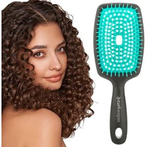 CURLY HAIR SOLUTIONS Flexy Brush - Elimineer knopen tijdens het scrubben van je hoofdhuid en stimuleer de bloedcirculatie voor mooie en glanzende krullen