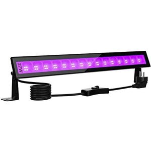 Onforu 27 W LED-Blacklight, UV-Bar Met Stekker, IP66 Waterdicht, Blacklight-Spot Voor Buiten, Fluorescerende Spot Met 60 LEDs, Lichtbuis Met Schakelaar, Voor Feest, Decoratie