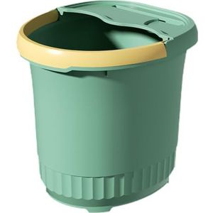 PA-DABAOO Draagbare Voetbad Emmer, Plastic Voetbadbad, Voetmassage -Emmer, Voet Ontspannende Kuip, Grote Voetbad Emmer Met Handvat, Geschikt Om Te Wassen En Te Weken,Green l