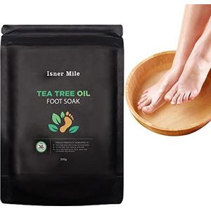 Amesor Zout voeten inweken, ontspannen, theeboom-voetzout voor voetbaden, 7,1 ounces voetsoaker zeezout thee boom olijf natuurlijke extracten badzout voor teennagelirritaties