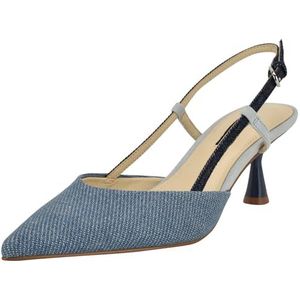 Nine West Women's Rhonda Pump, Blue Denim 420, 7
