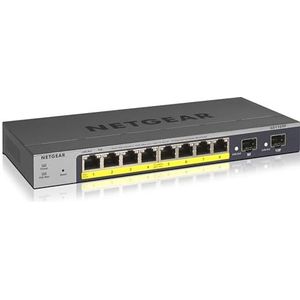 Netgear Gs110Tp-200Eus Prosafe 8 Poorten, X Poe + 53 W, 2 Poorten Layer 2+, Smart Pro, Schwarz