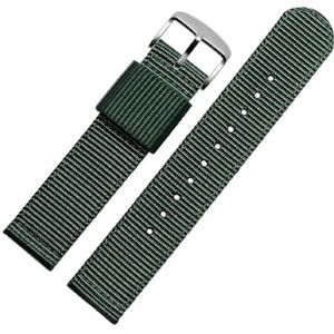 Pgqjfks Nylon band 18/20/22/24mm universele canvas riem voor mannen en vrouwen, stalen gesp, 24mm, Nylon