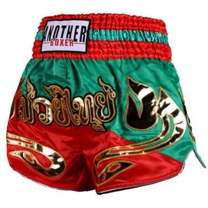 ARIASS Bjj Shorts, MMA Boksen Muay Thai Shorts, Sanda Martial Arts Combat Training Broek Shorts Unisex (Color : Green, Size : Medium)