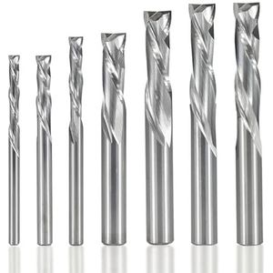 Up Down Cutter 3.175/4/5/6/8/10mm Schacht CNC Router bit for Houtbewerking 2 Fluit Carbide End Mill Hout Frees ( Size : 3.175x32x65 )