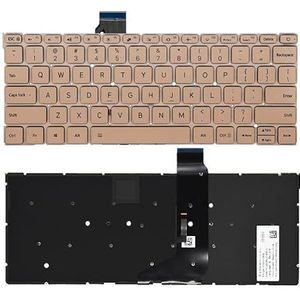 US/Engels laptoptoetsenbord met achtergrondverlichting voor Xiaomi Mi air12.5 13.3 161201 TM1607 161301 TM1704 TM1703 TM1604 TM1613R(Air12.5 161201 Gold)