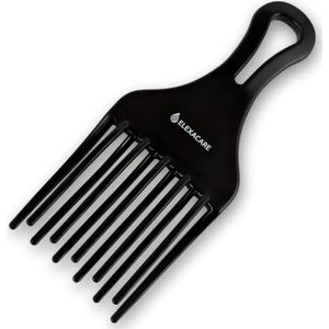 ELEXACARE Stylingkam, afropkam, grove vingerstyler kam voor krullen en krullend lang haar