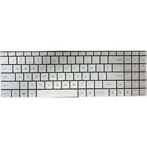 Laptoptoetsenbord voor Eluktronics voor MAX-17 17.3 Verenigde Staten VS met achtergrondverlichting zilver